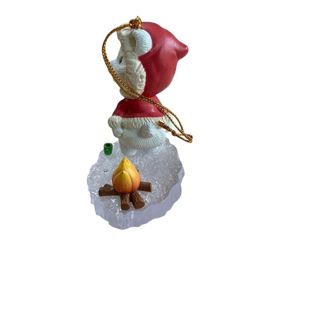 Bear Warming By An Open Fire Ornament Dated 1993 - Picture 4 of 6